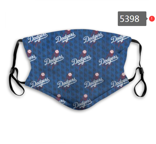 2020 MLB Los Angeles Dodgers #6 Dust mask with filter->mlb dust mask->Sports Accessory
